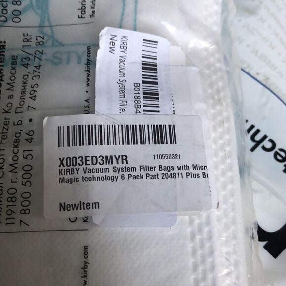 Kirby 204811 Micron Magic Bags, 6 pack White Vacuum Bags - Picture 10 of 10